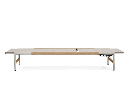 Hargrove - Outdoor Patio Aluminum Chaise Lounge (Set of 2) - Natural / Silver