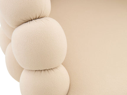 Puffy Bubble Chair, Ball Chain (Set of 2) - Beige / Gold