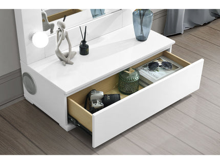 Elisa - Narrow Tall Mirror With Speaker And Drawer