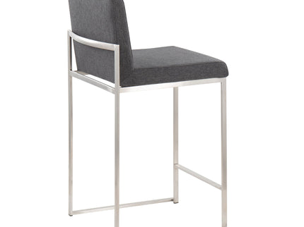 Fuji - Contemporary High Back Counter Stool, Functional Design
