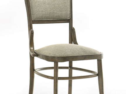 Bistro - Dining Table With Off Fabric Dining Chairs