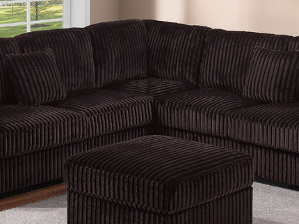 Modern Sectional Set With Cocktail Ottoman