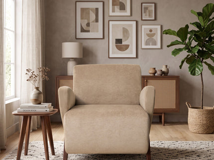 Lounge Accent Chair For Living Room - Beige Coffee