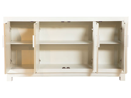 Wanda - Rectangular 4 Door Accent Cabinet - White