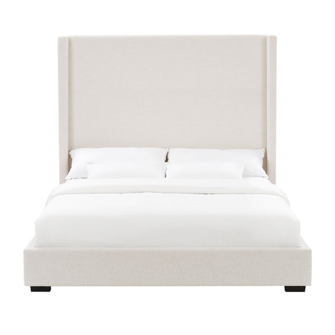 Hampton - Upholstered Platform Bed With Tall Headboard