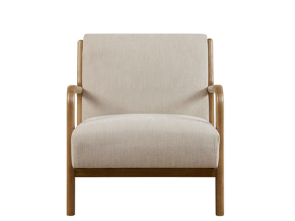 Mid-Century Style Lounge Chair With Upholstered Seat
