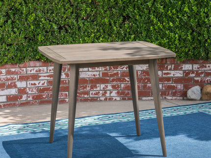 Modern Indoor Square Acacia Wood Dining Table With Toothpick Leg Design