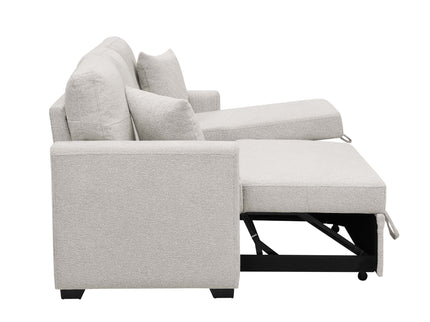 Upholstered Sectional With Pull Out Bed And Chaise Storage