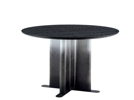 Round Dining Table With Cross Base, Modern Home Furniture