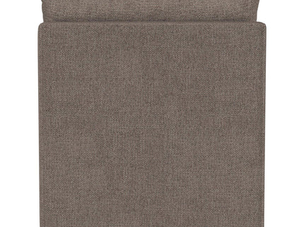 Isiah - Raised Arm Accent Bench - Brown