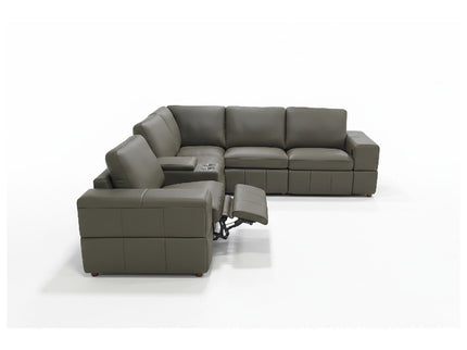 Upholstered Large Arms Sectional With Recliner Seats