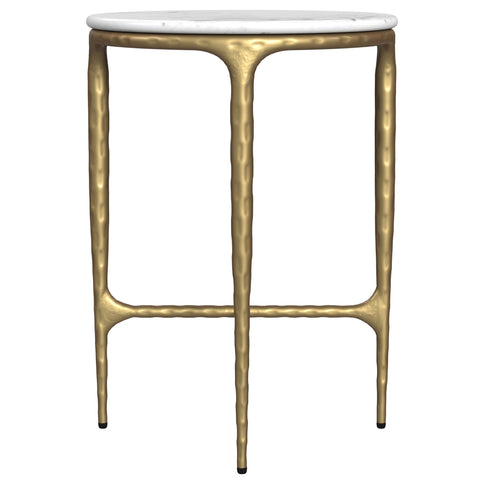 Prussia - Round Side Table - White Marble