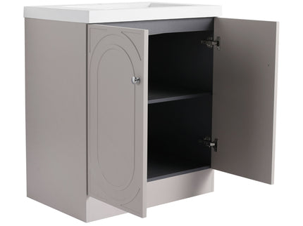 Contemporary Freestanding Bathroom Vanity With Resin Sink & Soft-Close Cabinet Doors