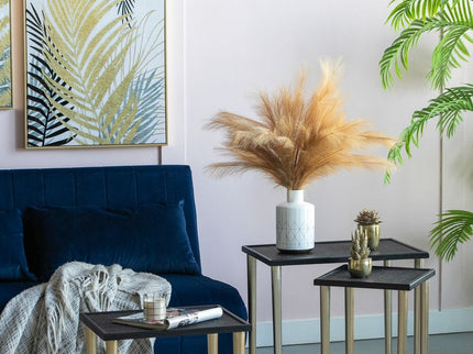 Side Tables (Set of 3) - Black / Gold