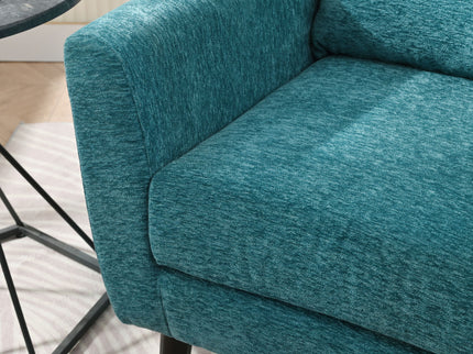 Modern Accent Chair Upholstered Foam Filled Living Room Chairs Comfy Reading Chair Mid-Century Modern Chair With Fabric Lounge Arm Chairs Armchair For Living Room Bedroom