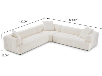 Kaynes - Elegant Upholstery Corner Sofa