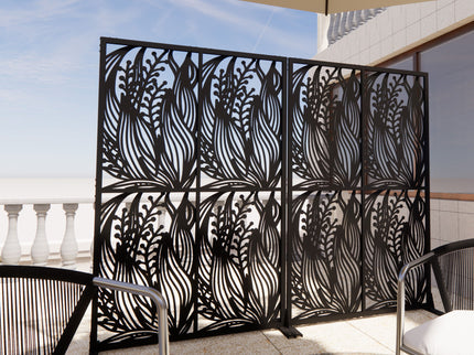 Free Standing Decorative Privacy Screen, Outdoor And Indoor Divider