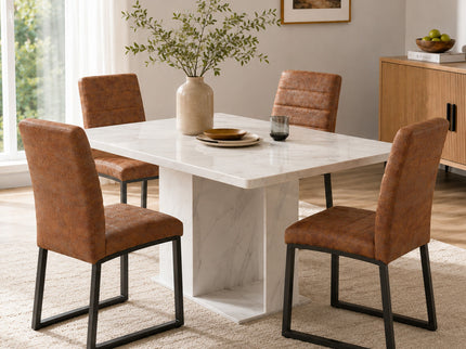Oversized Square Design Dining Chairs For Home