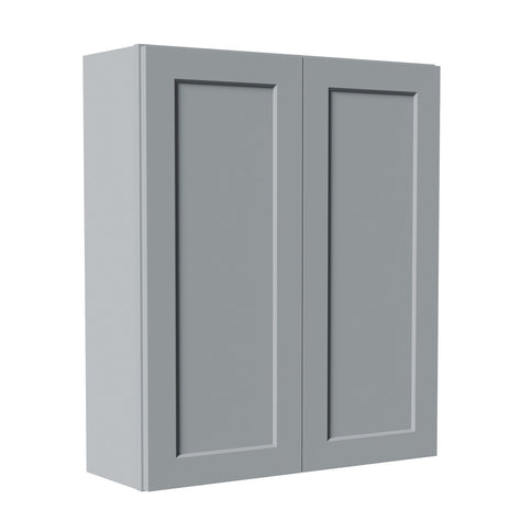 Shaker Wall Cabinet With Soft Close Hinges, Adjustable Shelves, Double Door