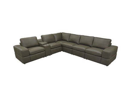 Large - Arm Upholstery Modular Sectional With Custom Configuration - Olive Green