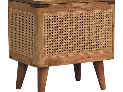 Larissa - Lid Up Storage Stool - Oak