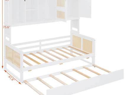 Daybed And All In One Cabinet And Shelf