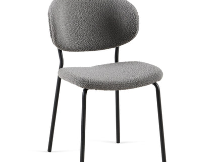 Boucle Dining Chairs, Dining Chairs With Metal Legs For Dining Room, Kitchen, Living Room