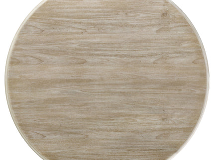 Verdugo - Round Dining Table With Pedestal Base - White Washed