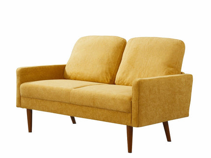 Loveseat Sofa, European Style With Sleek Design, Modern & Vintage Flair, Upholstered 2 Seater Couch