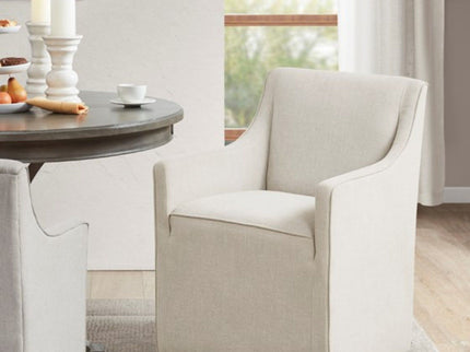 Traditional Skirted Dining Arm Chair