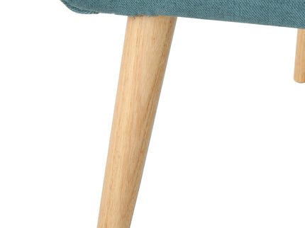 Club Chair With Rubberwood Legs