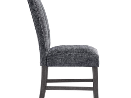 Dining Chair With Padded Seating And Back (Set of 2) - Dark Gray