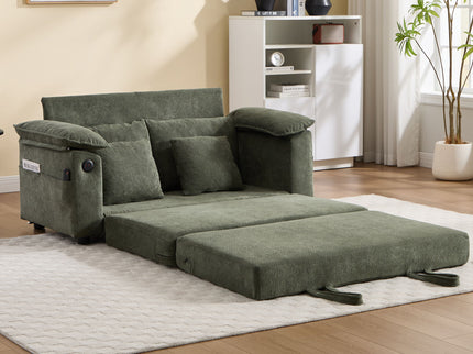 Upholstered Futon Convertible Floor Sofa Bed