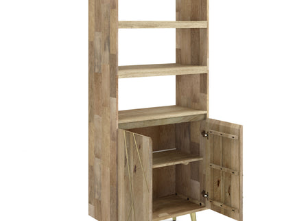Jager - Bookshelf With Doors - Natural