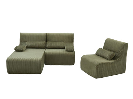 Oversized Sectional Sofa, Living Room Seating With Modular Design
