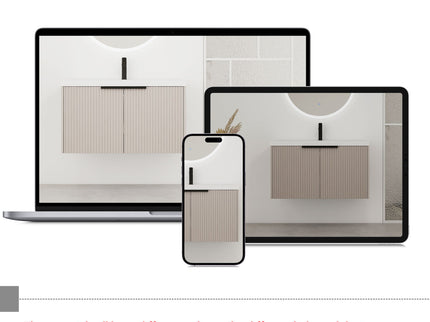 Contemporary Wall Mounted Bathroom Vanity With Resin Double Sink