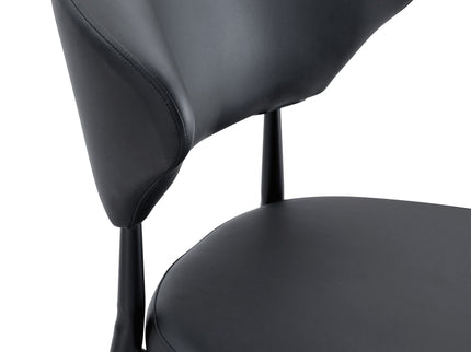 Minimalist Ergonomic Dining Chair With Curved Backres (Set of 4)