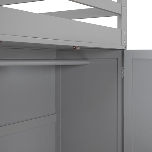 Loft Bed With Drawers, Desk, And Wardrobe