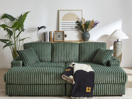 3 Seater Sofa With 2 Ottomans For Living Room