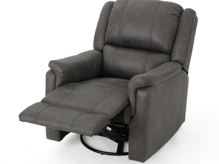 Contemporary Glider Recliner With Swivel Function