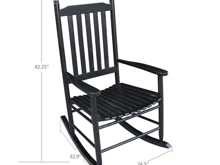 Wooden Porch Rocker Chair, Without Mat
