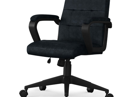 Brewer - Swivel Office Chair - Distressed Blue