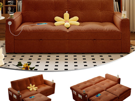 2 In 1 Convertible Sofa Bed For Living Rooms