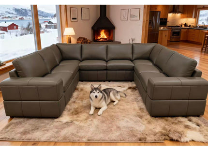 Modern Sectional Sofa With Large Square Arms