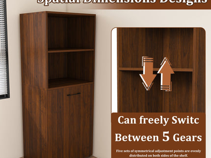 Stretchable Office Desk With Storage Shelves And Mobile Wheels