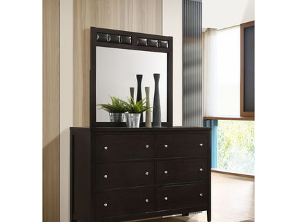 Lakewood - 6 Drawer Dresser With Mirror - Cappuccino
