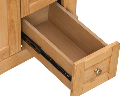 Modern Bathroom Vanity With Ceramic Sink, Soft Close Doors, Adjustable Shelves