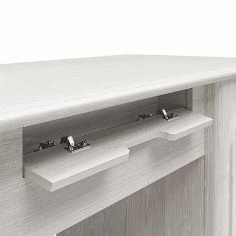 Selena - Double Pedestal Desk - Rustic White