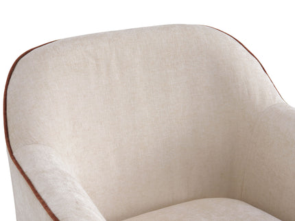 360° Swivel Accent Chair With Flared Arms