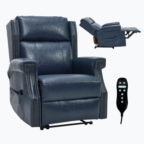 Manual Recliner Chair With Heavy Duty Motion Mechanism, 8 Vibrating Nodes And 3 Massage Modes For Living Room